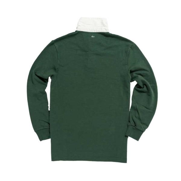 1871 Rugby Shirt Classic Plain Hunter Green - Afbeelding 3