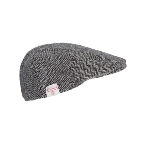 Flat Cap 601 Harris Tweed Grijs Visgraat - Afbeelding 3