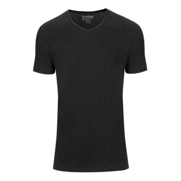 T-shirt Basic Fit v-hals, 2 pack - Afbeelding 2