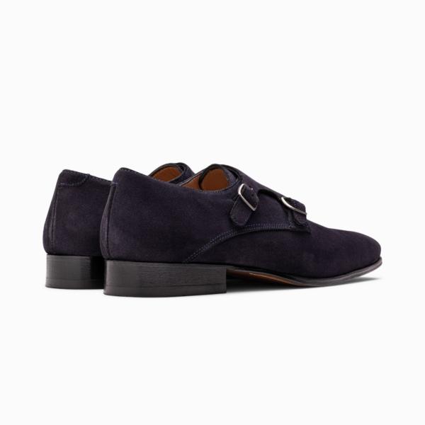 Paulo Bellini gesp schoenen Suede Dark Blue - Afbeelding 3